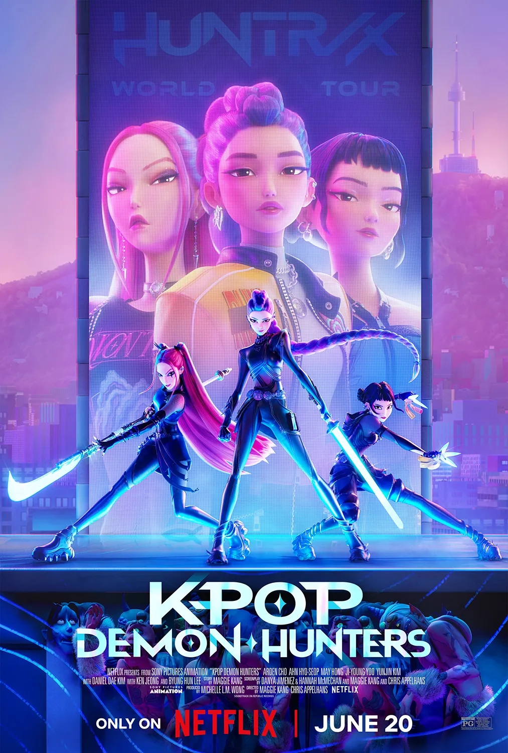 Netflix奇幻动画《KPOP恶魔猎人》成2025年口碑黑马